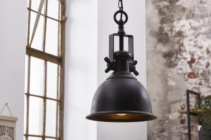 Pendul, Lustra suspendata stil Industrial negru