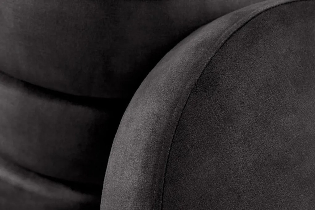 Bancheta cu spatiu de depozitare, Catifea Gri, VOQUE 50cm A-46689 VC