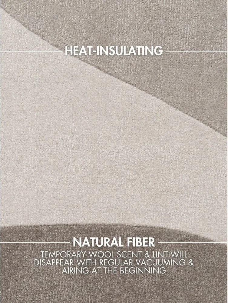 Covor bej țesut manual din lână 200x300 cm Hackney Clarissa – Ted Baker