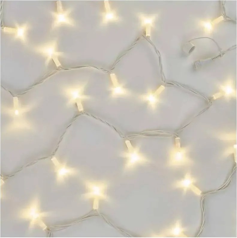 Instalație luminoasă LED pentru exterior 100xLED/10m IP44 alb cald
