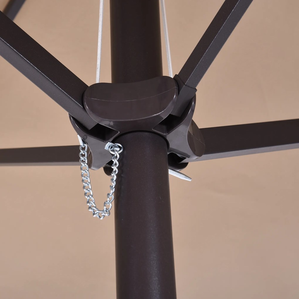 Outsunny umbrele de gradina umbrela dubla 4.6m gradina piscina | Aosom Romania