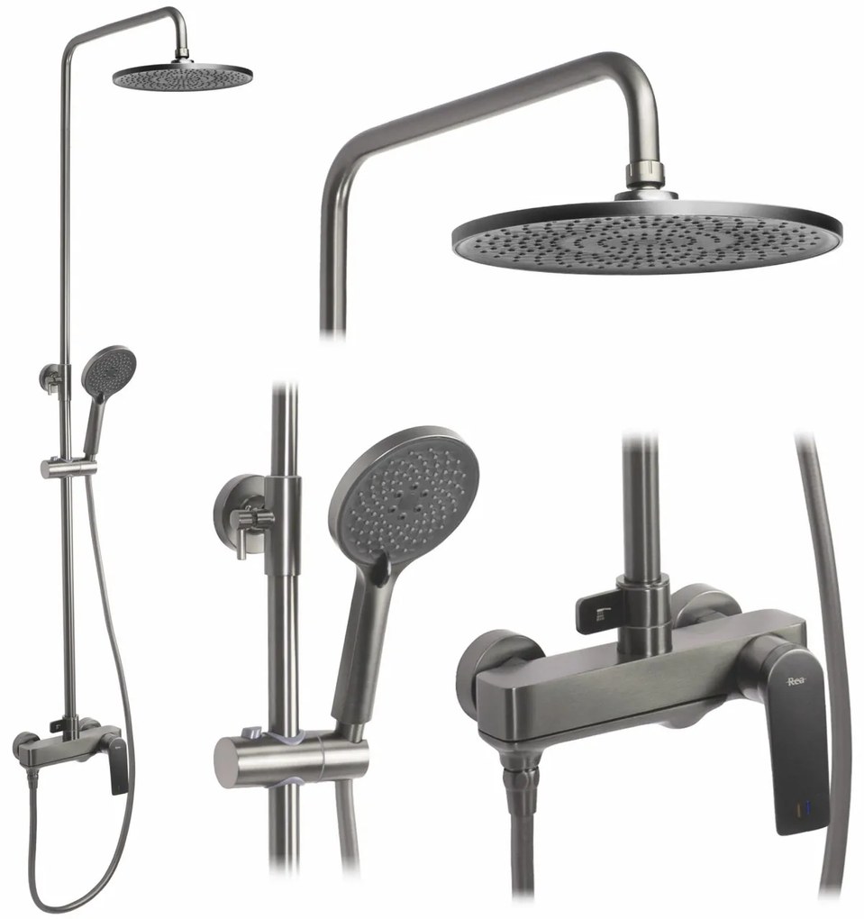 Baterie pentru dus Avalon titanium