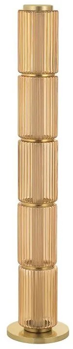 Lampadar LED modern, Metal, Sticla, Chihlimbar, VESPER