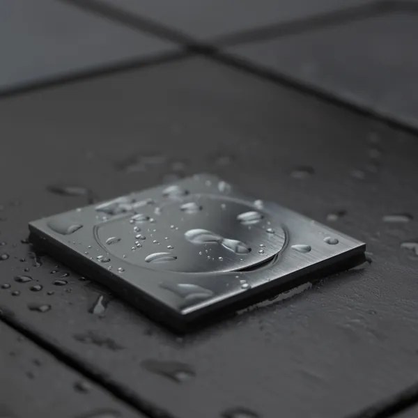 Priză încastrabilă de podea de exterior Brilagi IP55 crom mat pătrat