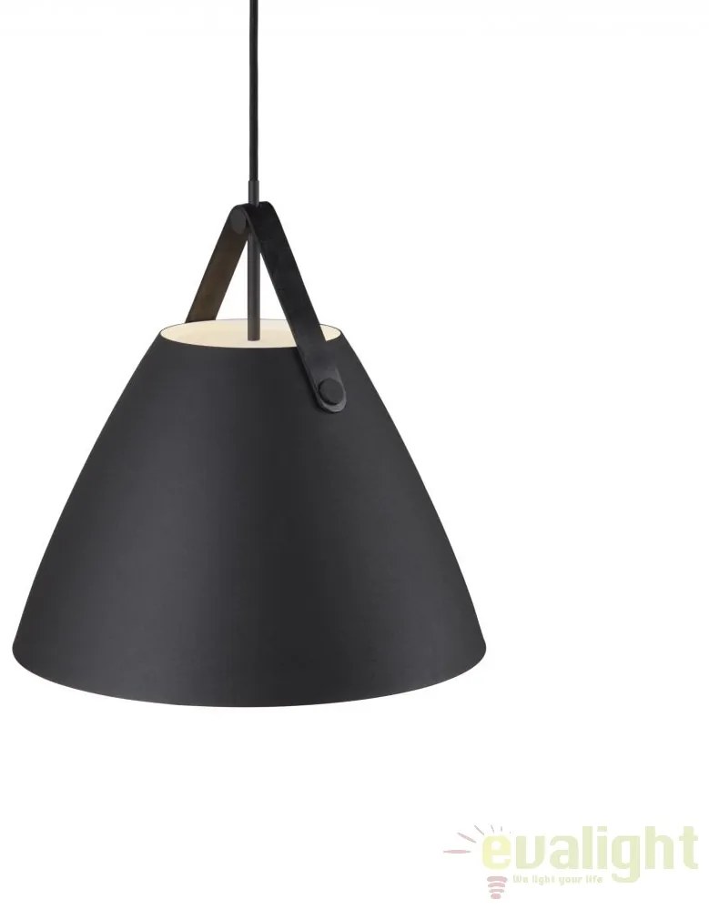 Lustra / Pendul design nordic Strap 36 negru 84343003 DFTP