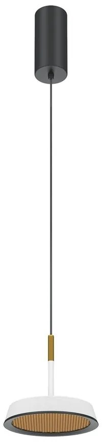 Pendul LED design modern El 14,5cm alb/auriu