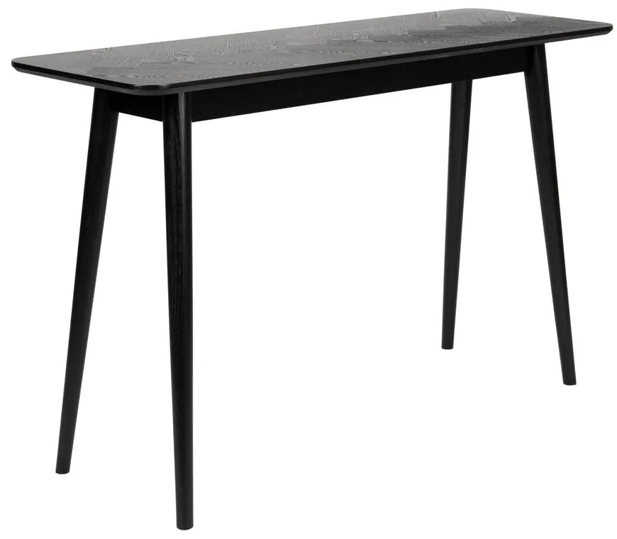 Masă consolă neagră 40x120 cm Fabio – White Label