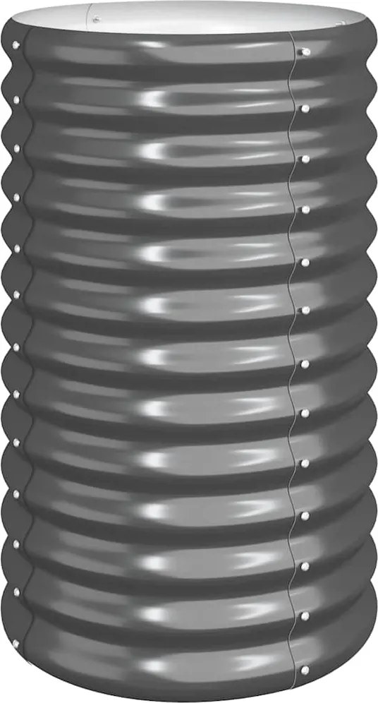 vidaXL Jardinieră antracit 40x40x68 cm oțel galvanizat