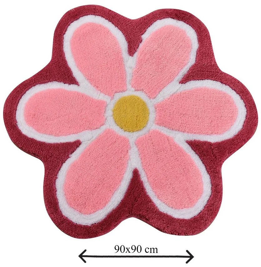 Covoraș de baie acrilic, L'essentiel Maison, Flower, Multicolor