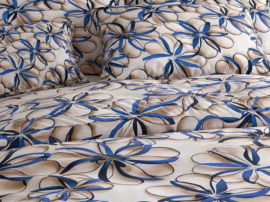 Lenjerie din microfibra FLORVINA bej Dimensiune lenjerie de pat: 70 x 90 cm | 140 x 220 cm