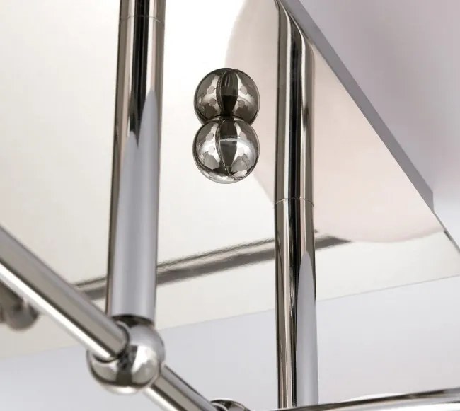 Plafoniera, Lustra aplicata tavan design modern PIPES, nickel plated