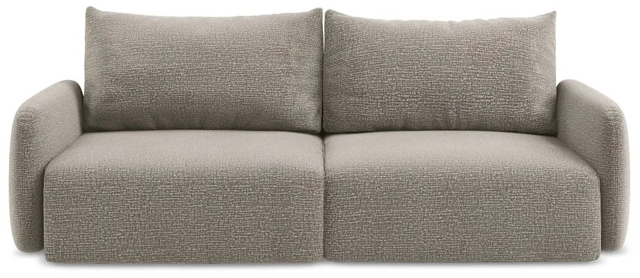 Canapea bej extensibilă/cu spațiu de depozitare 238 cm Kalena – Makamii