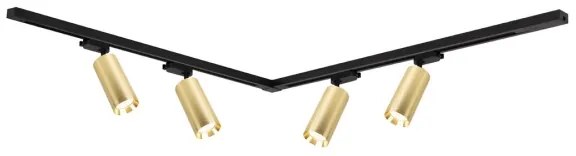 Spot in sistem de șină MICA 4xGU10/10W/230V auriu/negru