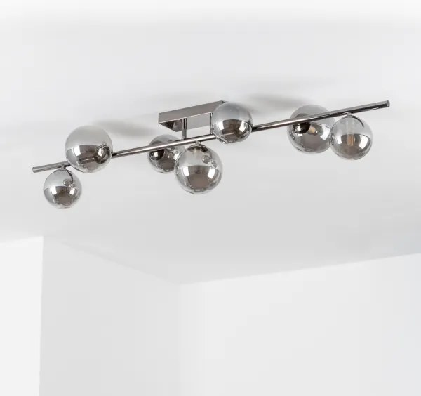 Lustră LED aplicată Brilagi MILLA 7xG9/3W/230V crom lucios/fumuriu