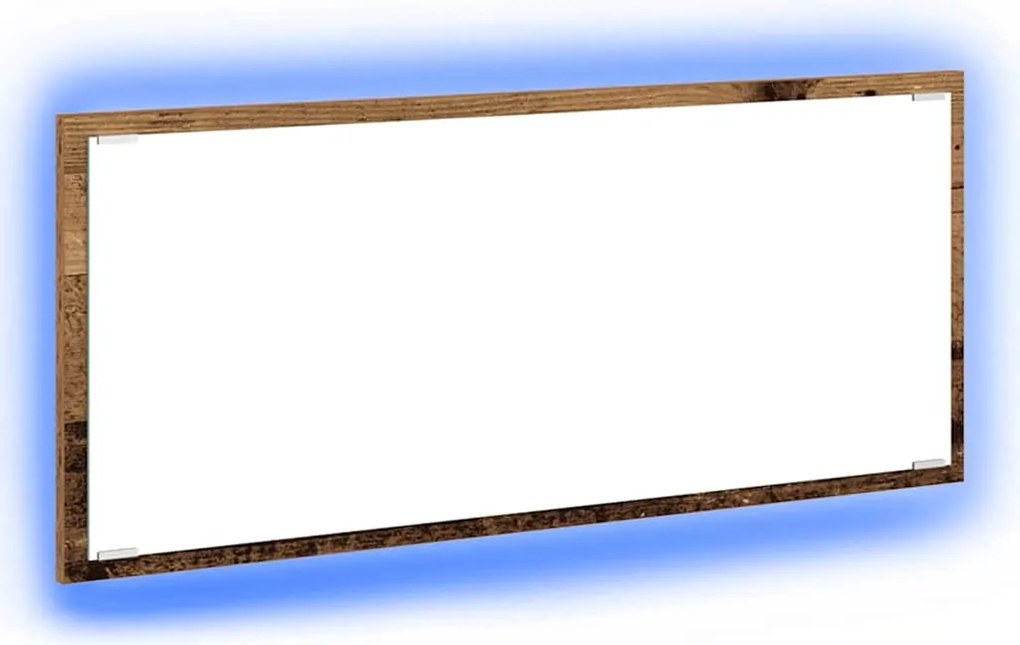 vidaXL Oglindă Pe perete Lemn Vechi 90 x 8,5 x 37 cm Lemn compozit