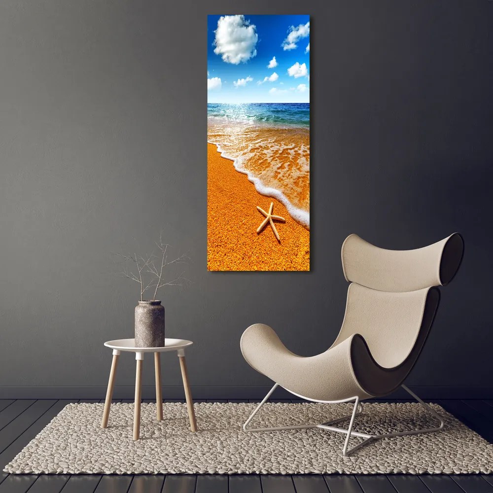 Imprimare tablou canvas Starfish pe plajă