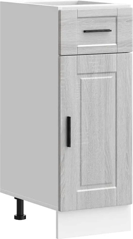 vidaXL Dulap de bază de bucătărie „Porto” Lemn prelucrat Sonoma gri