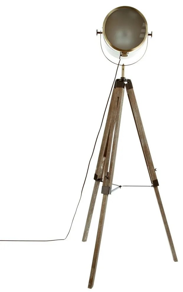 Lampă de podea pe 3 picioare, înălțime 152 cm, maro