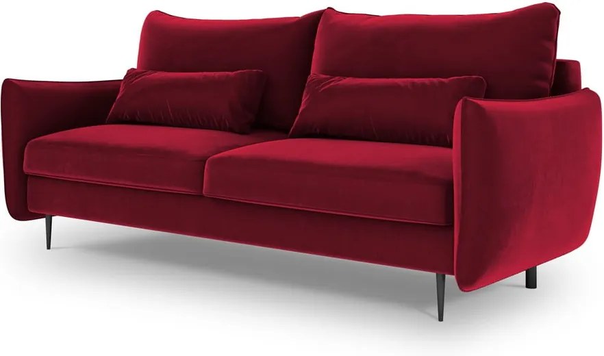 Canapea extensibilă cu spațiu de depozitare Cosmopolitan Design Vermont, roșu