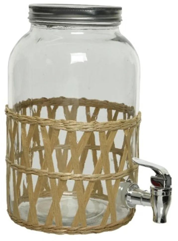 Dispenser pentru bauturi Decoris, 15x25 cm, sticla, transparent