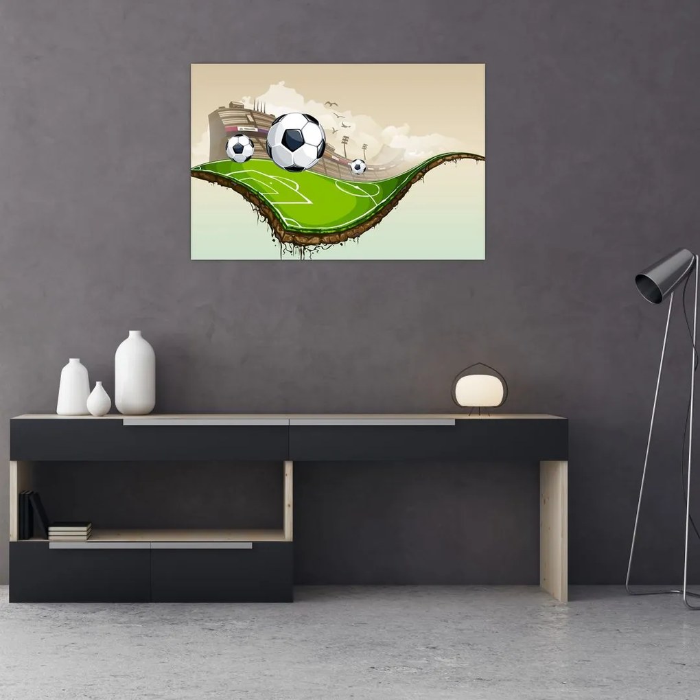 Tablou - Teren de fotbal (90x60 cm)
