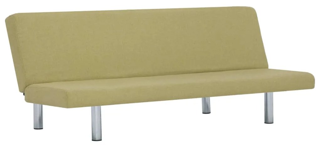 282197 vidaXL Canapea extensibilă, verde, poliester