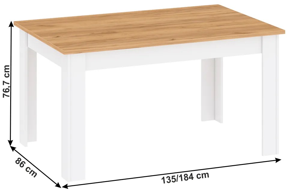 Masă de sufragerie Lanuelle S (pentru 4 persoane). 1017023