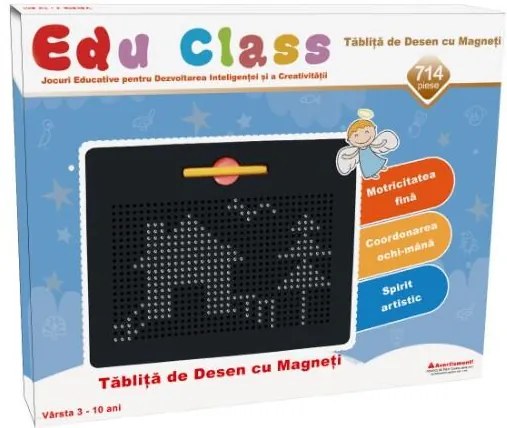 TABLITA DE DESEN CU MAGNETI - 714 PIESE - EDU CLASS (EDU1714)