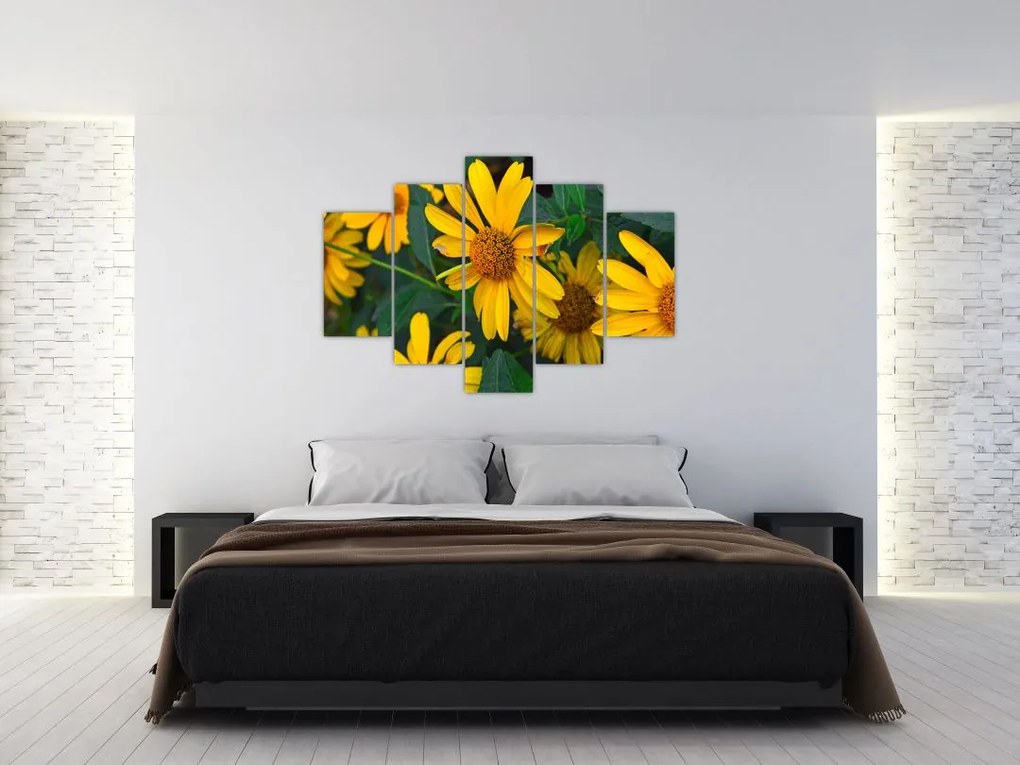 Tablou cu flori galbene (150x105 cm)