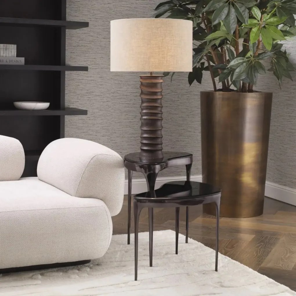 Veioza, Lampa de masa eleganta design LUX Gilardon bronz