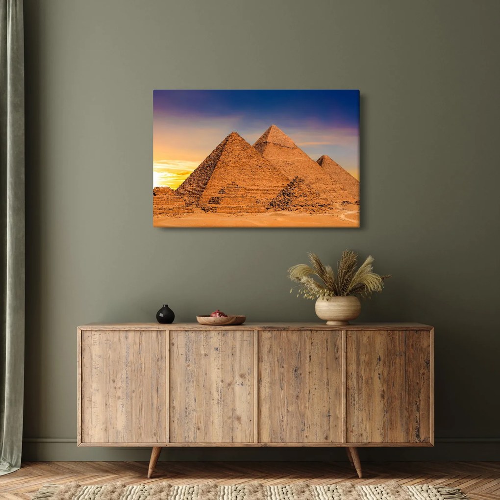 Tablou - Piremidele din Egipt (90x60 cm)