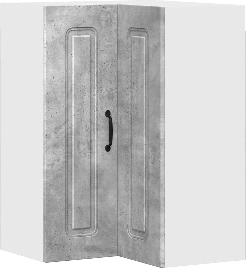 vidaXL Dulap de bucătărie Kalmar Gri din beton 57 x 57 x 80 cm