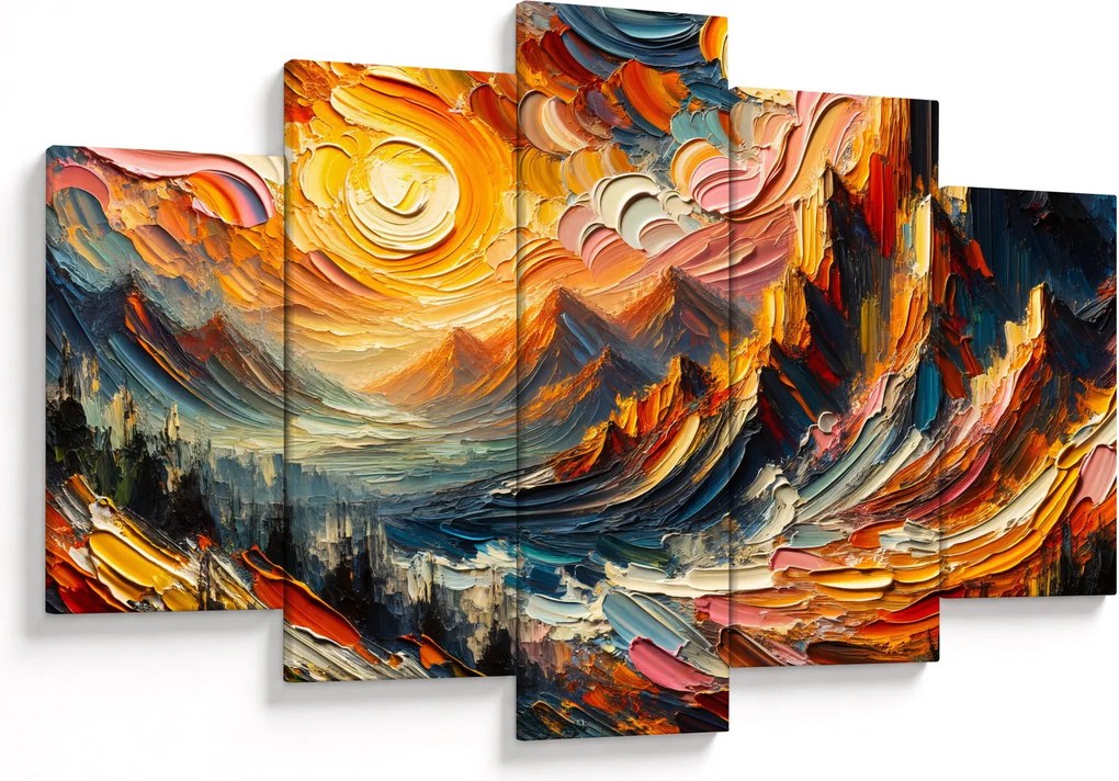 Tablou - Munte acoperit de soare (150x105 cm)
