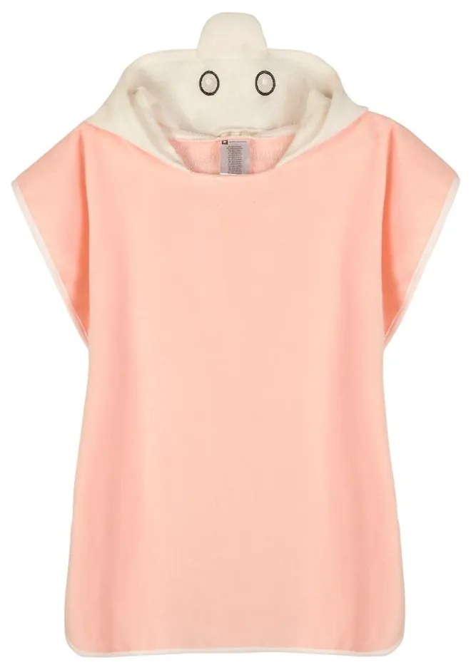 Poncho pentru copii roz din bumbac Lola – Good Morning