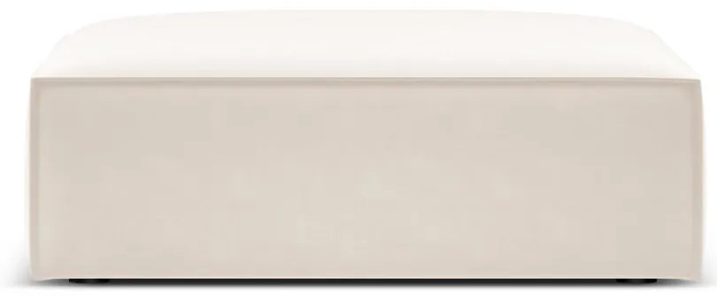 Taburet bej cu tapițerie din catifea Vanda – Mazzini Sofas