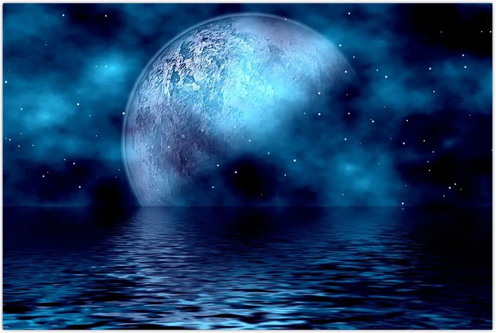 Tablou Luna deasupra mării (90x60 cm)