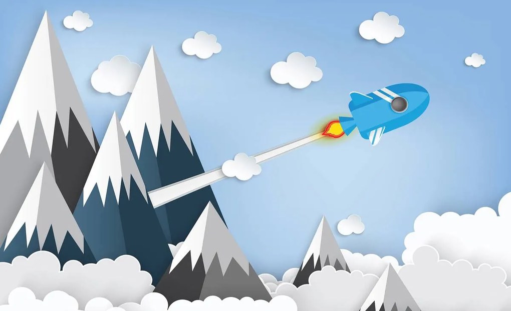 Fototapet - Drum spațial (254x184 cm)