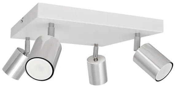 Spot LED TUNE 4xGU10/4,8W/230V crom mat/alb