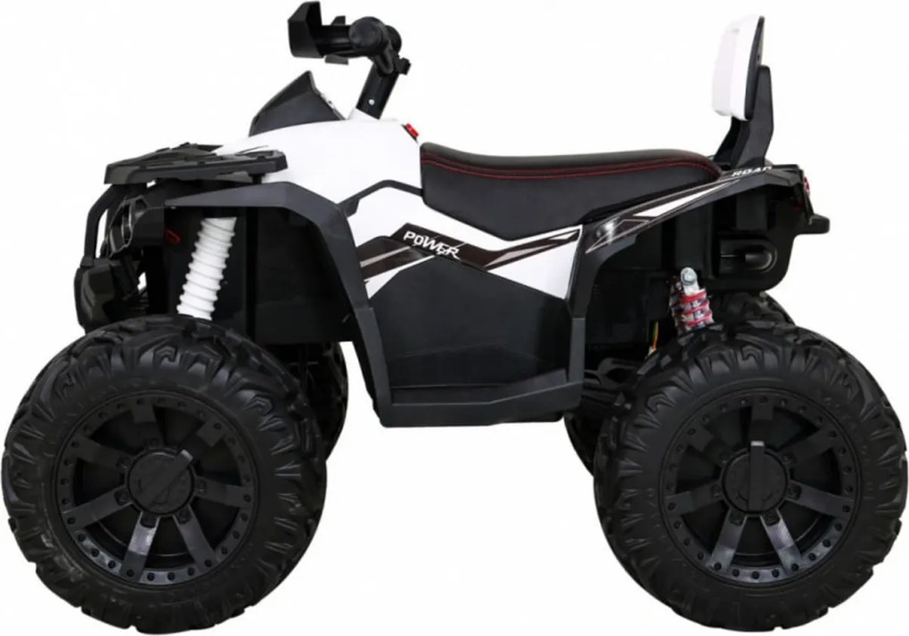 ATV Electric cu acumulator pentru copii NOVOKIDS™ PowerQuad PRO , Cu melodii si lumini, Lungime 103 cm, 3-8 ani , Max 35 kg , Roti EVA, 12V, 4