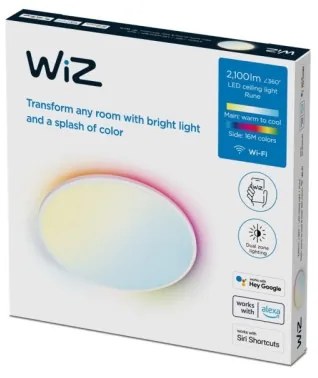 WiZ - Plafonieră LED RGBW RUNE 21W 230V albă Wi-Fi dimabilă
