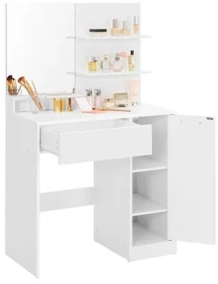 Masă de toaletă AURORA, albă