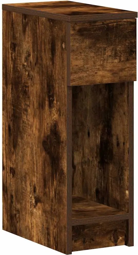 vidaXL Noptiera cu sertar stejar afumat 20x36x60 cm