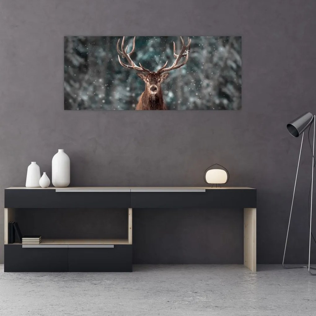 Tablou - Cerbul majestic (120x50 cm)