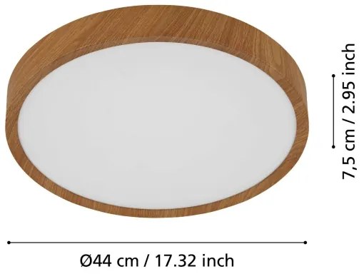 Eglo 98602 - Plafonieră LED MUSURITA LED/33,5W/230V
