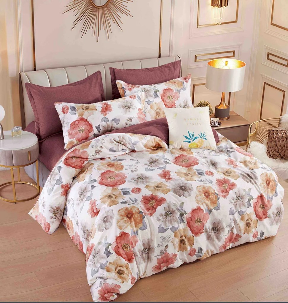 Lenjerie pat dublu, 6 Piese, Finet Premium