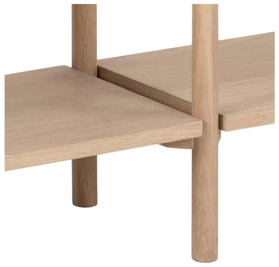 Bibliotecă în culoare naturală cu aspect de lemn de stejar 169x88x30 cm Braidwood – Actona