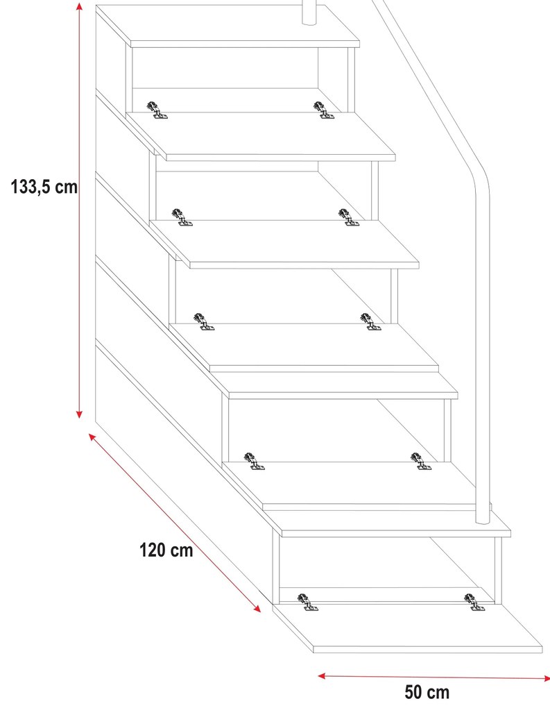 Pat pentru copii Ruby IV S (Alb + gri) (Cu somieră). 611109