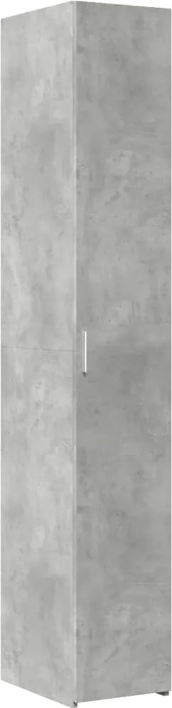 vidaXL Dulap înalt, gri beton, 30x42,5x185 cm, lemn prelucrat