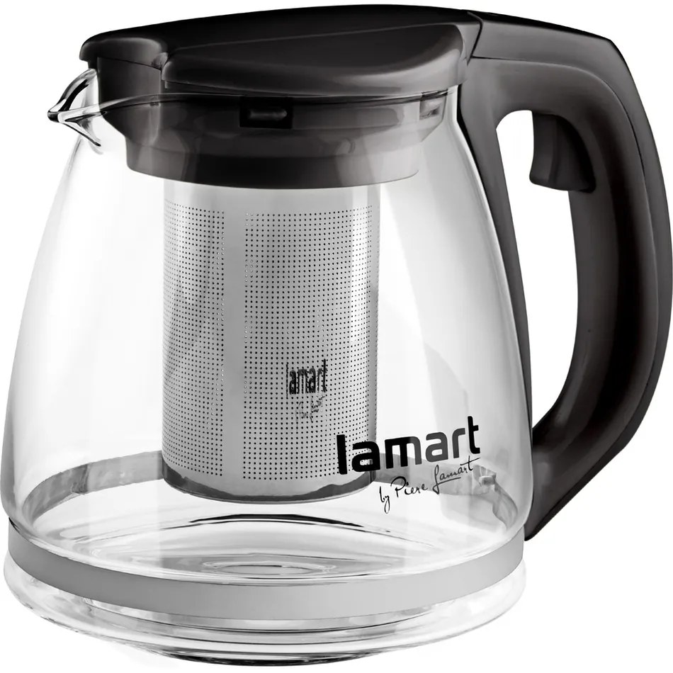 Ceainic Lamart LT7025 Verre 1,1 l, negru, 1,1 l