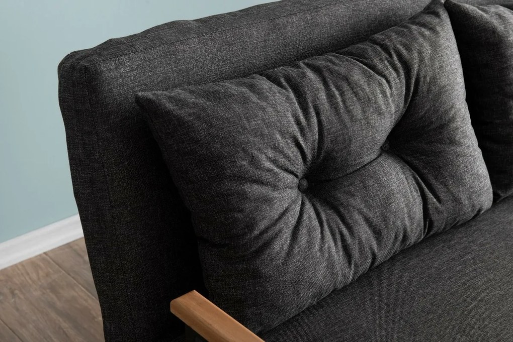 Canapea extensibilă Sando 2 Dark Grey